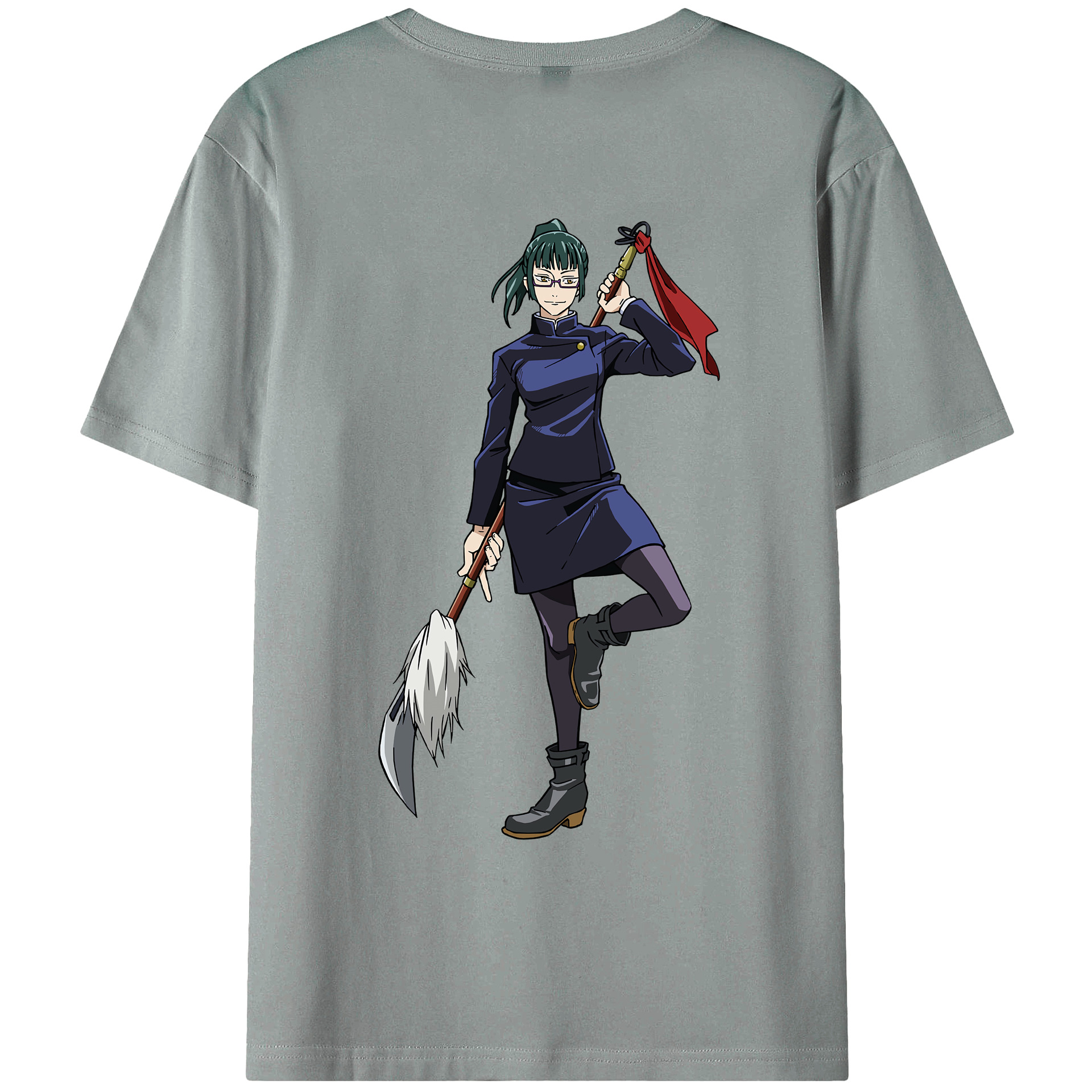 （画像用） 呪術廻戦 Jujutsu Kaisen 綿100％ メンズ半袖Tシャツ（バックプリント） 通気性